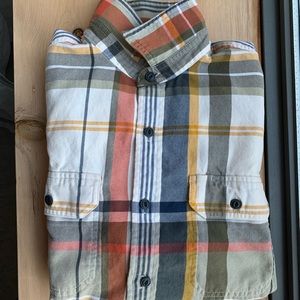 LL Bean men’s plaid button down. Unique colors.